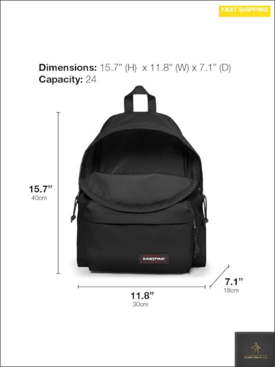 Iconic Laptop Backpack Water-Resistant Nylon Vegan Daypack with Adjustable